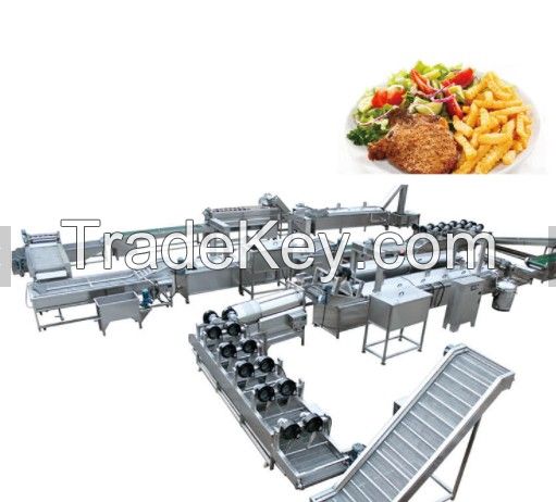 Small Scale Automatic Frozen French Fries Production Line