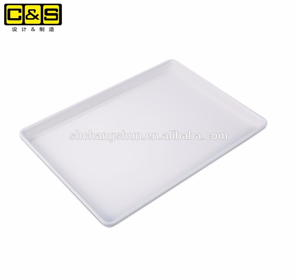 FDA Plastic Serving Tray Bakery Bread Display Trays For Food