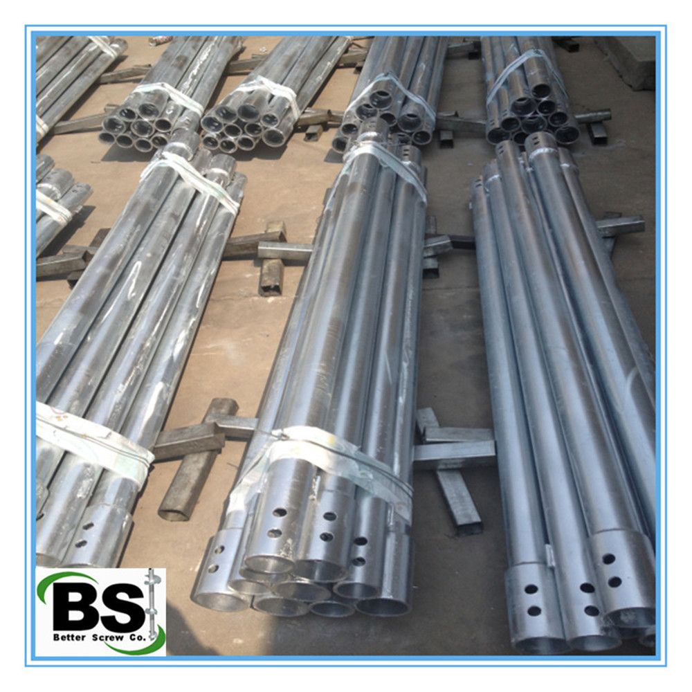 hot dipped galvanized ground screw pile for greenhouse and fences