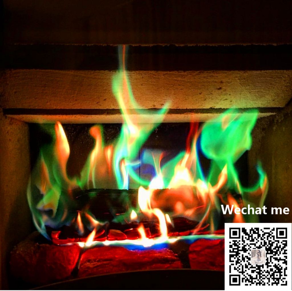 Camping fireplace Colorant Vibrant wood burning mystic magic color fire flame