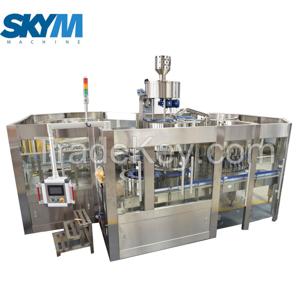 High Efficiency Carbonated Water Filling and Sealing Machine 