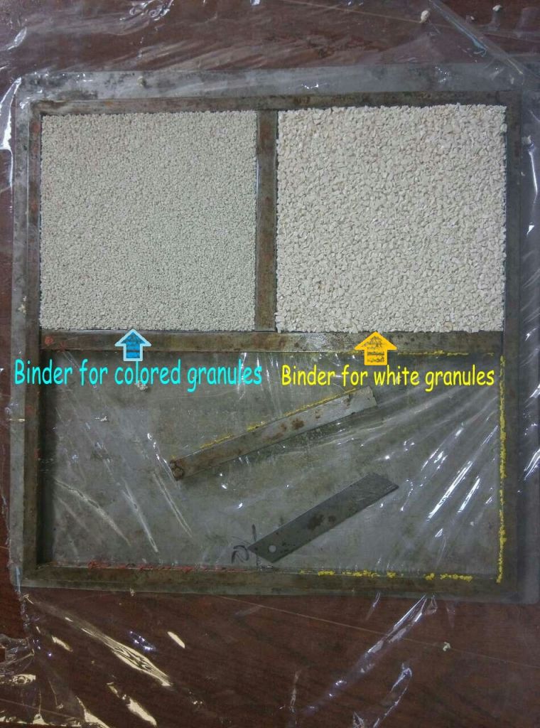 Non toxic PU binder adhesive glue for install rubber flooring tile mat roll