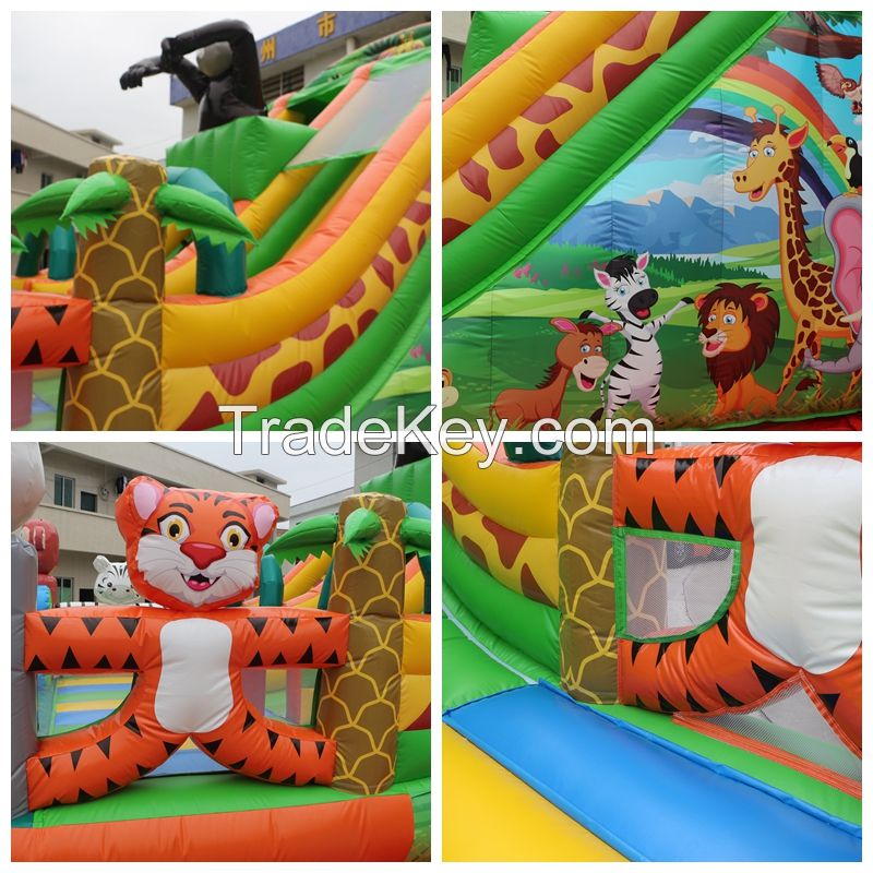 Inflatable bouncy castle water slide inflatable trampoline
