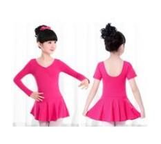 New Latin dance performance clothing exercise suit girls summer short-sleeved Latin skirt children