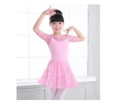 New Children Latin Dance Dress Long Sleeve Lace Sequin Kids Latin Dresses Girls Stage Performance