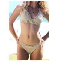 Beach Women's Summer Crochet Bikini Sets Sexy Crochet Swimwear Padded Bikini Swimsuit Bathing Suit