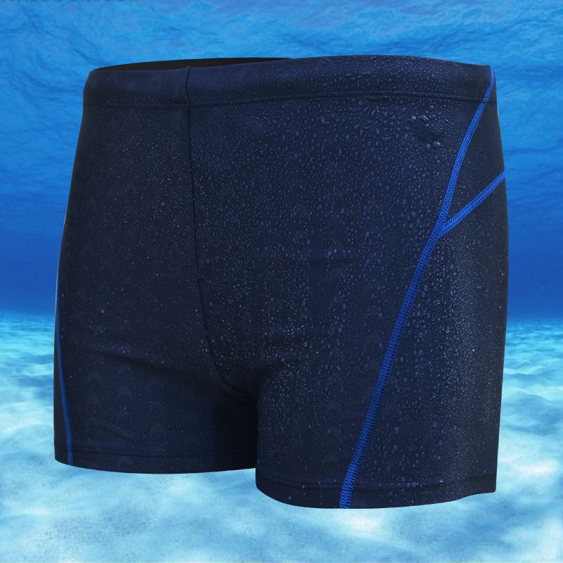 Swimwear with flame pattern for men, swimsuit, blue and black swimsuit