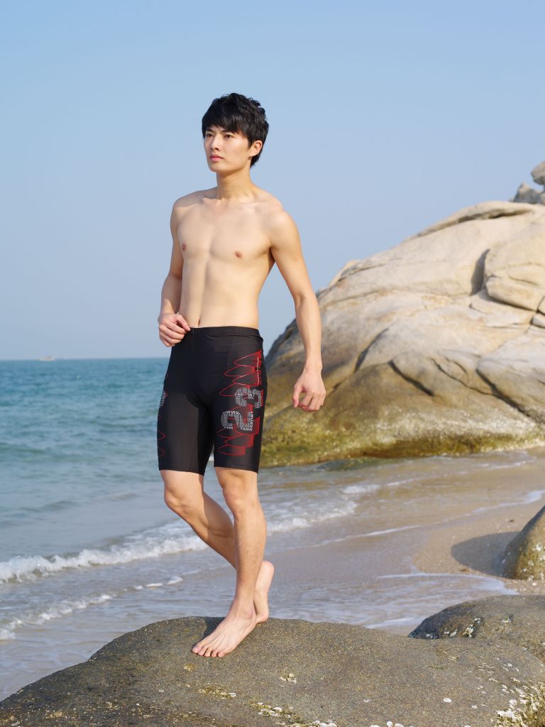 Children swimming trunks waterproof, quick drying, swimsuit suit man long diving swimsuit briefs Gay boxer beach shorts wear