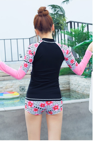 Sport Swimwear Rash Guards Beach Women Long Sleeve Print Sun Protection Clothing Suit Swimming Shirts Surfing T-shirt Tops