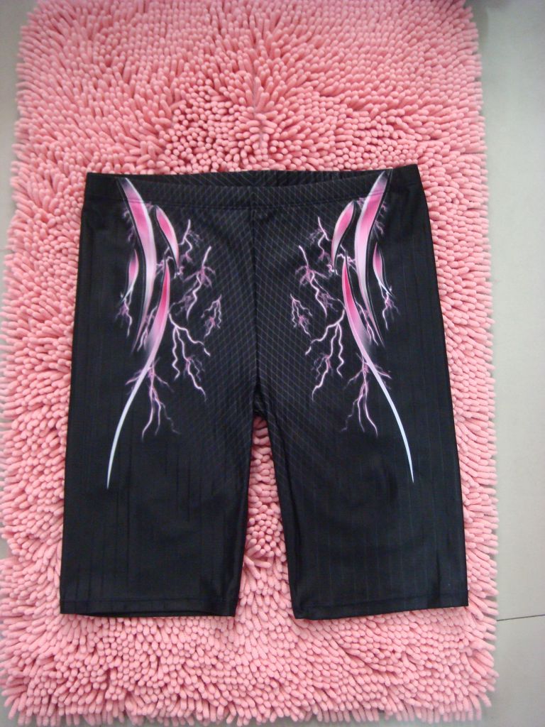 men shark skin professional water repellent swimming trunks brand solid Jammer suit racing pants