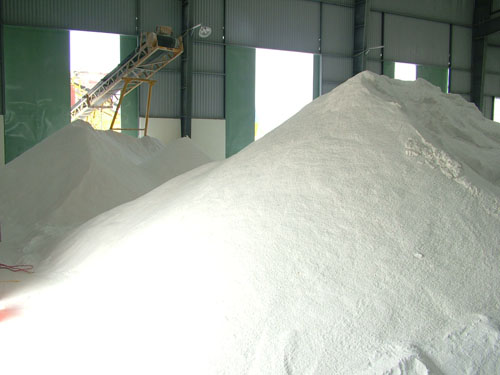 White limestone material