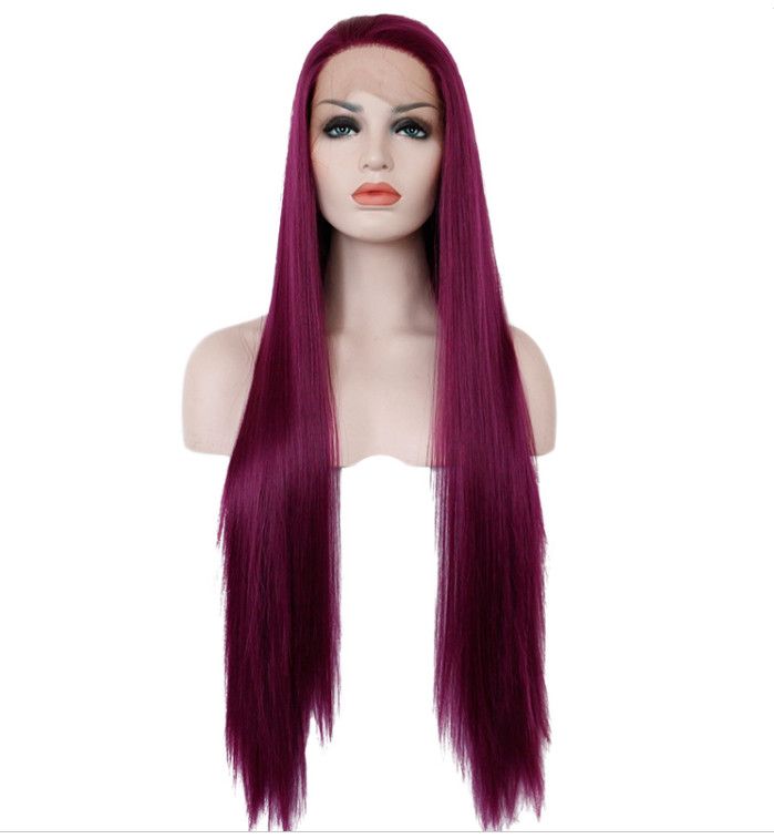 synthetic wig, qingdao wig, lace front wig, synthetic hair, straight synth