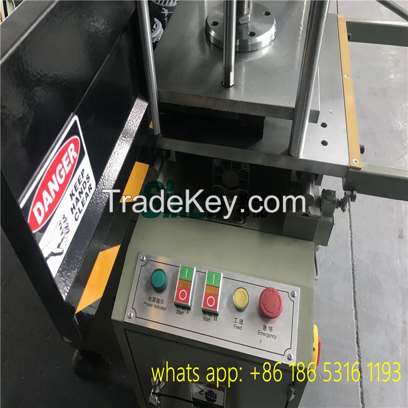 middle type aluminum and pvc profile end milling machine for windows