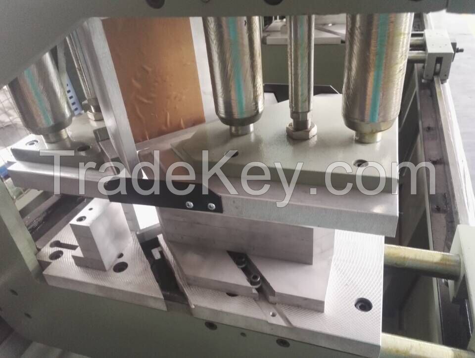 Double Corner welding upvc window making machine