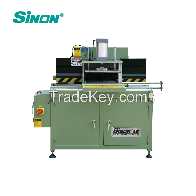 middle type aluminum and pvc profile end milling machine for windows