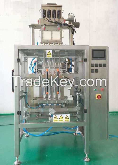 Multilane coffee powder stickpack machine