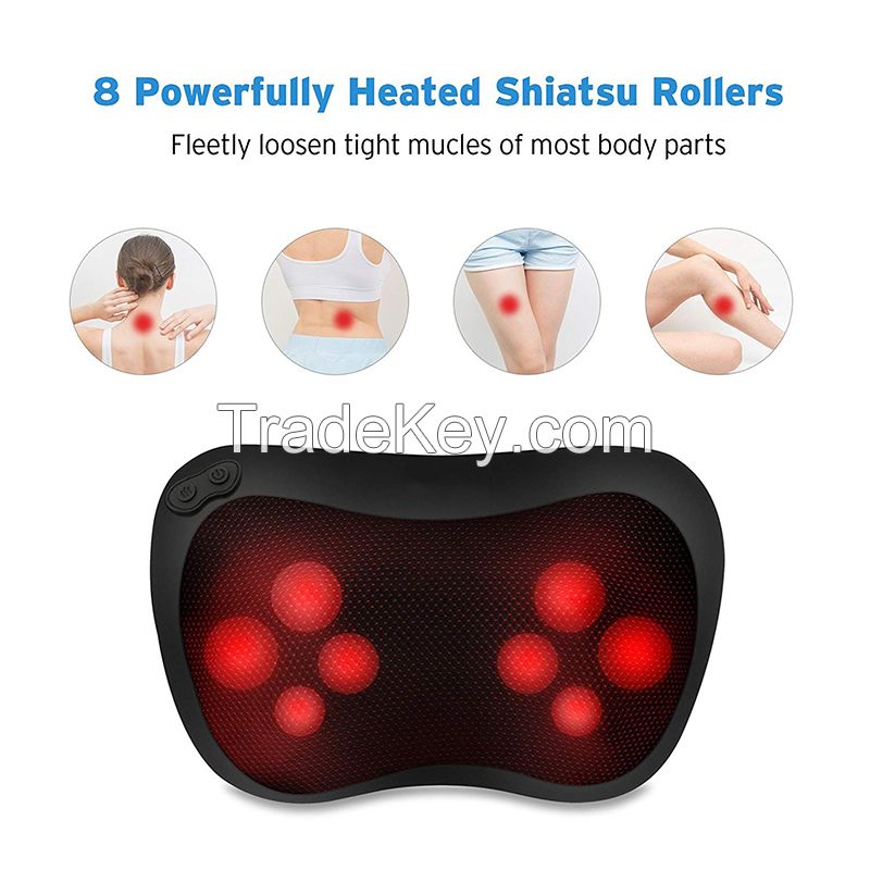 Shiatsu Car Home Neck Shoulder Massager Massage Pillow with Heat