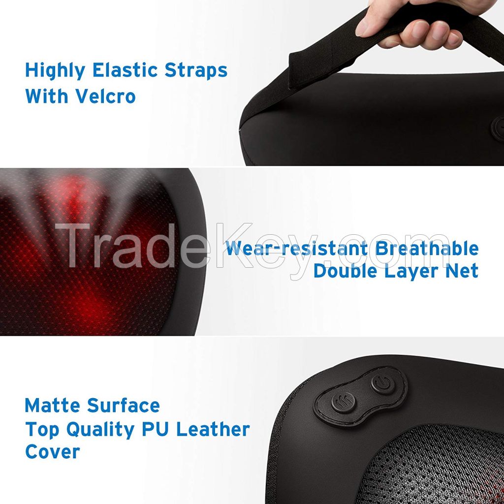 Shiatsu Car Home Neck Shoulder Massager Massage Pillow with Heat