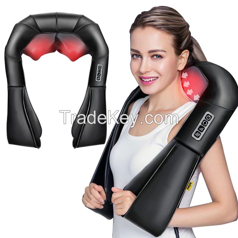 Hot Sale Shiatsu Neck Back Shoulder Massager with Heat