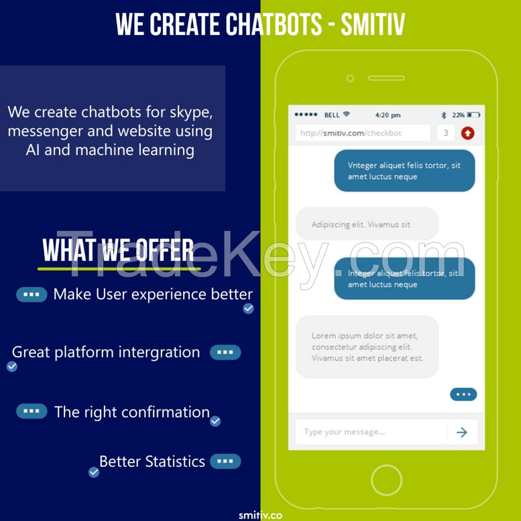 Chatbot development company | Top Chatbot Builder | Smitiv