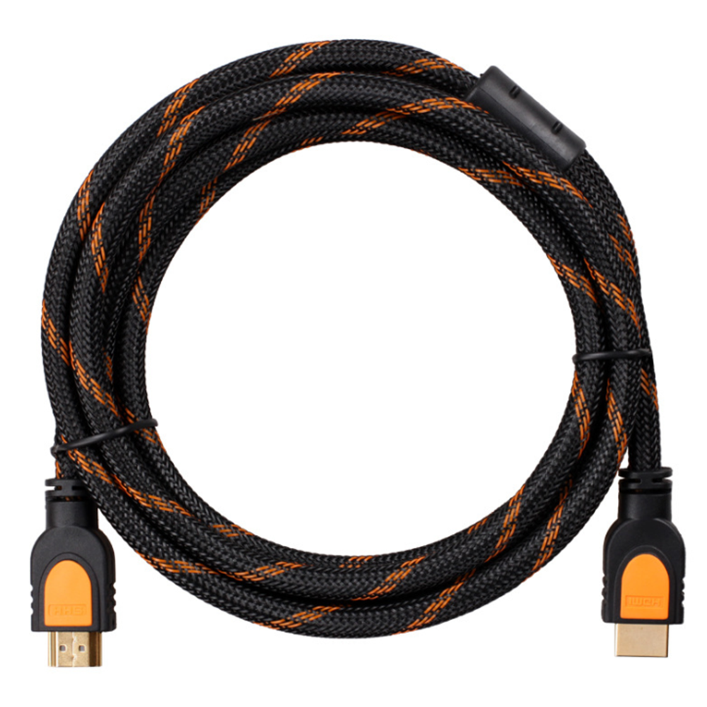 Braided Ultra HD HDMI Cable V2.0 High Speed 2160p 4K 3D CHROME HDTV Gold