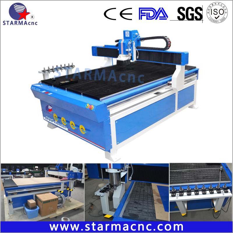 Best High Speed CNC Router 3D CNC Cutting / Milling Machine for Wood