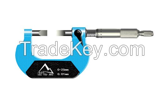 Special Digital Blade Contact Micrometer For Narrow Groove Slot Measurement