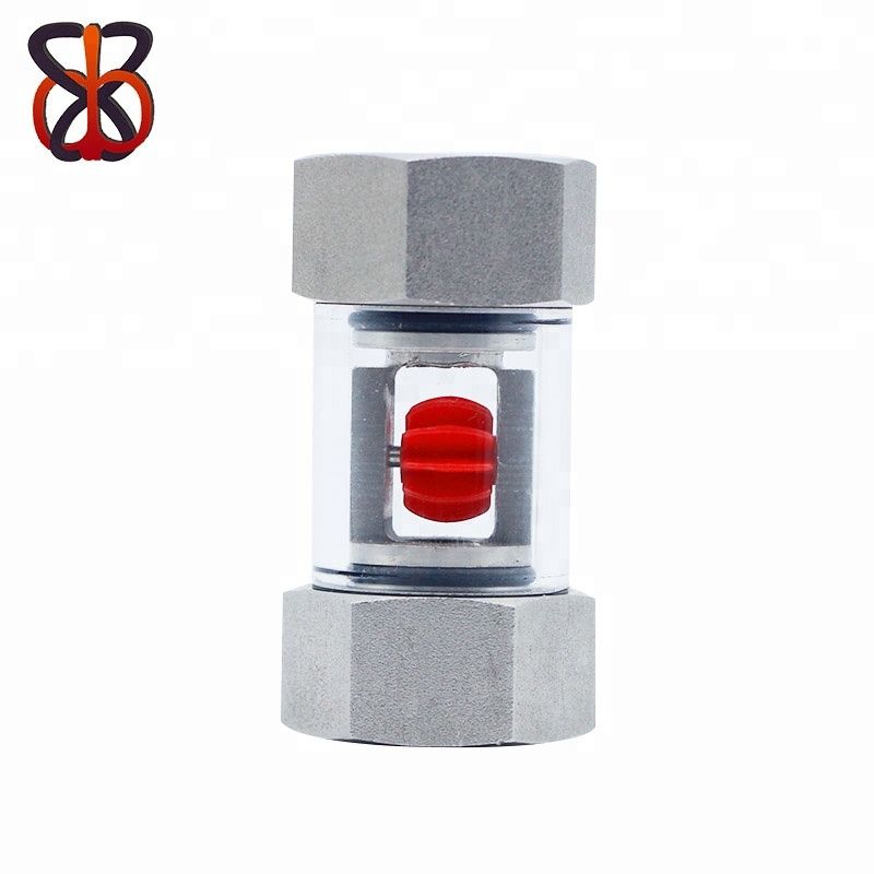 1/4'' to 4'' Stainless Steel Water Sight Glass Flow Meter Indicator
