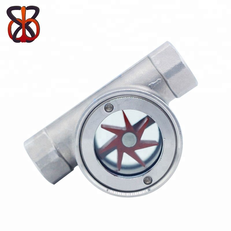 1/4'' to 4'' Stainless Steel Water Sight Glass Flow Meter Indicator