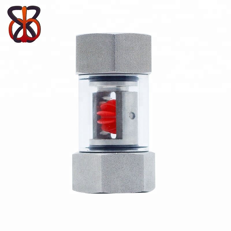 1/4'' to 4'' Stainless Steel Water Sight Glass Flow Meter Indicator