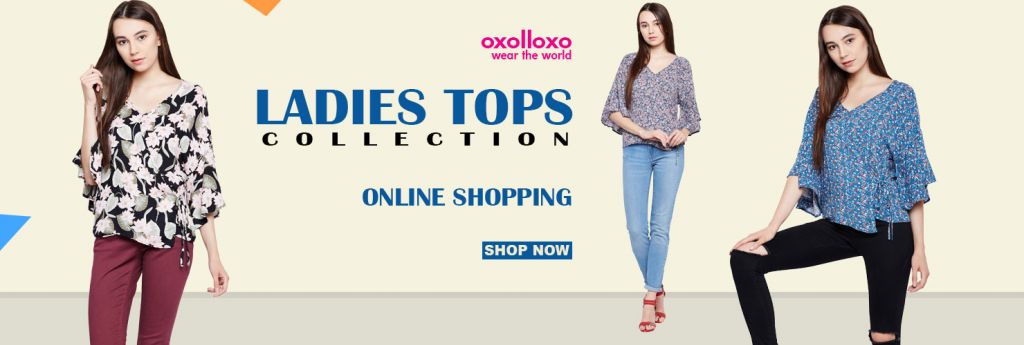 Ladies Tops - Buy latest beautiful tops online at Oxolloxo