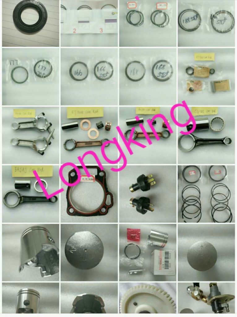 Hot sell ET950/650 piston kits Engine Generator Spare Parts, Alloy Ring.