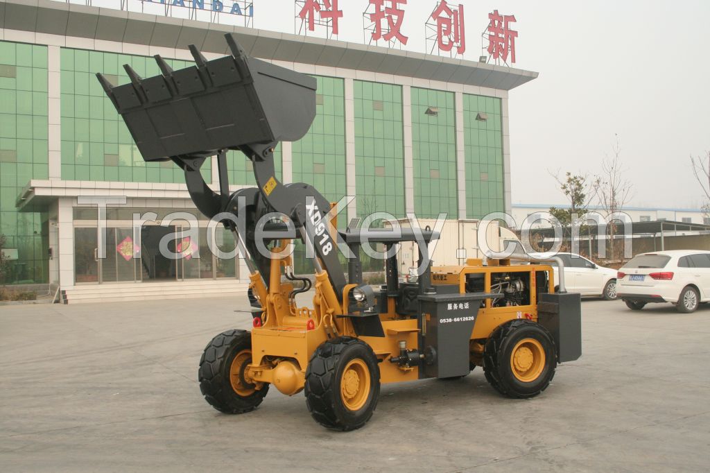 XD918 Side Unloading Chinese Underground wheel loader/mining loader/ underground coal loader with good
