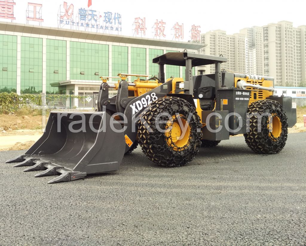 XD929 China mine construction equipment Mine dedicated wheel loader/underground mining loader/underground wheel loader