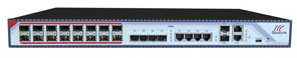 1U Rack Mounted FTTX 16ports GPON OLT