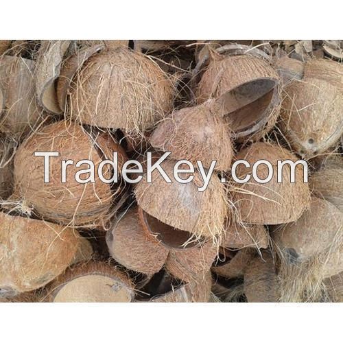 Coconut coir fiber, coconut shell, coconut shell charcoal