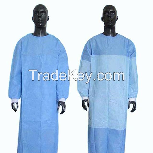 Single Use Reinforced Hospital Uniform Surgical Gown