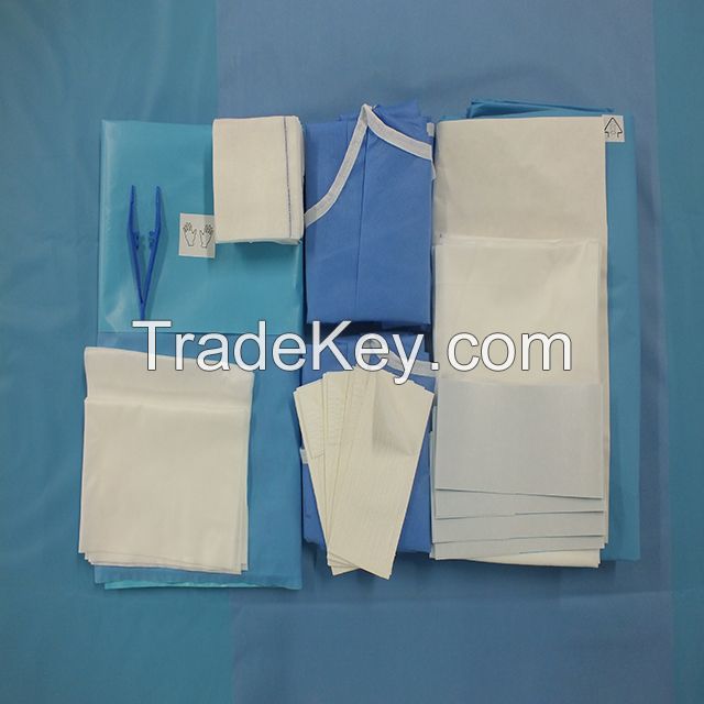 Disposable Medical Surgical C-section Drape Cesarean Pack