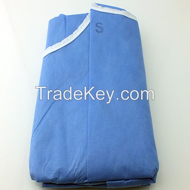 Single Use Reinforced Hospital Uniform Surgical Gown