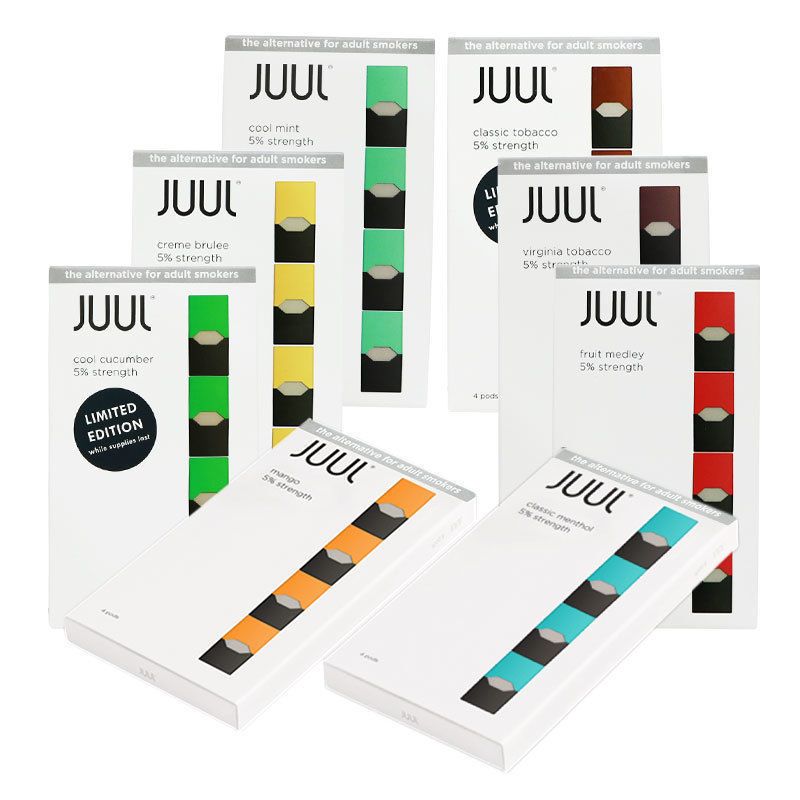 Authentic Juul Pods multiple flavor Mango/CoolMint/Cucumber/Fruit/Classic Flavors Kits