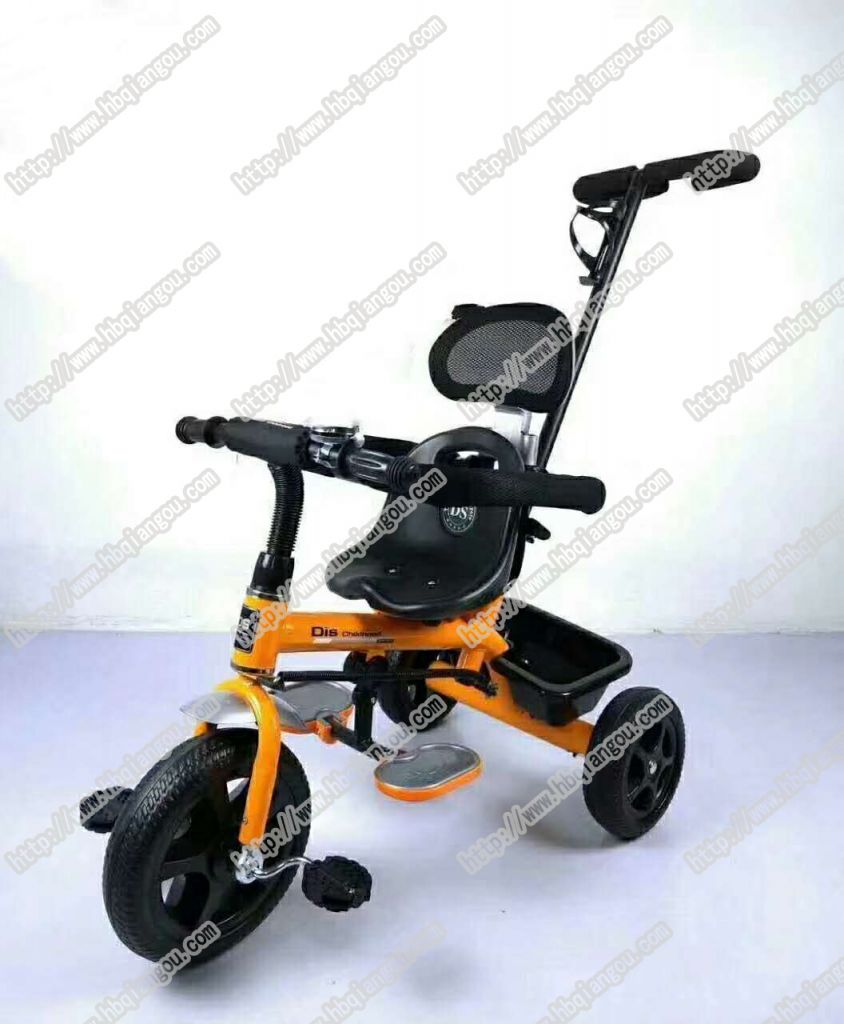 fashion modeling  plastic children trike with handle kids ride three wheels bicycle