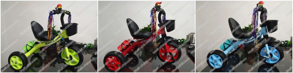 mini modeling birthday gift colorful appearance kids tricycle children ride three wheel bicycle