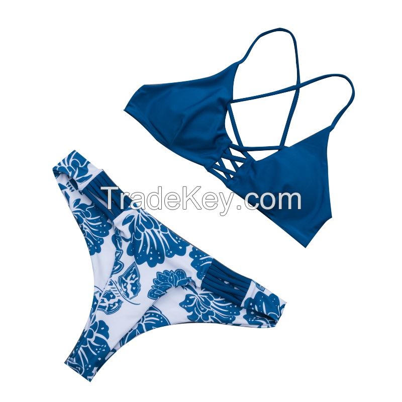 swimwear women sexy bikini beachwear two piece nylon plus size manufacturing OEM