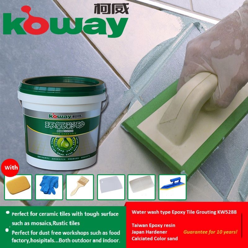 KW5288 Waterborne sanded epoxy tile grout adhesive for ceramic tile sealing