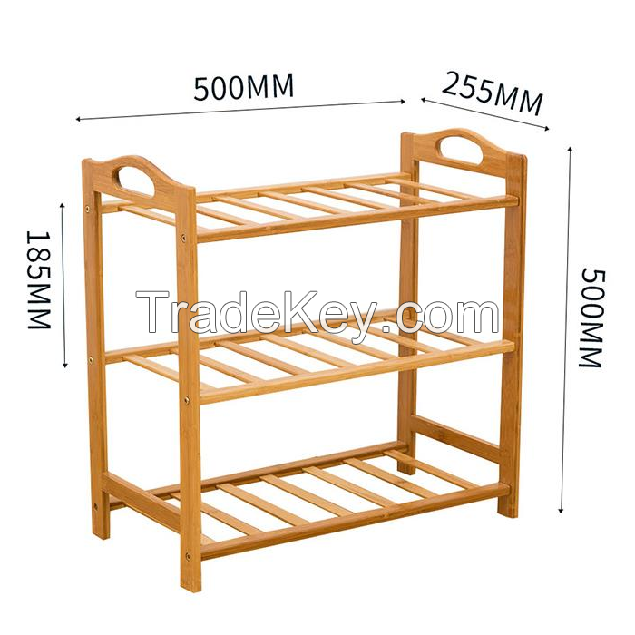 Bamboo Shoe Rack Organizer