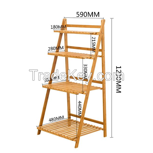 Bamboo Wood Flower Stands