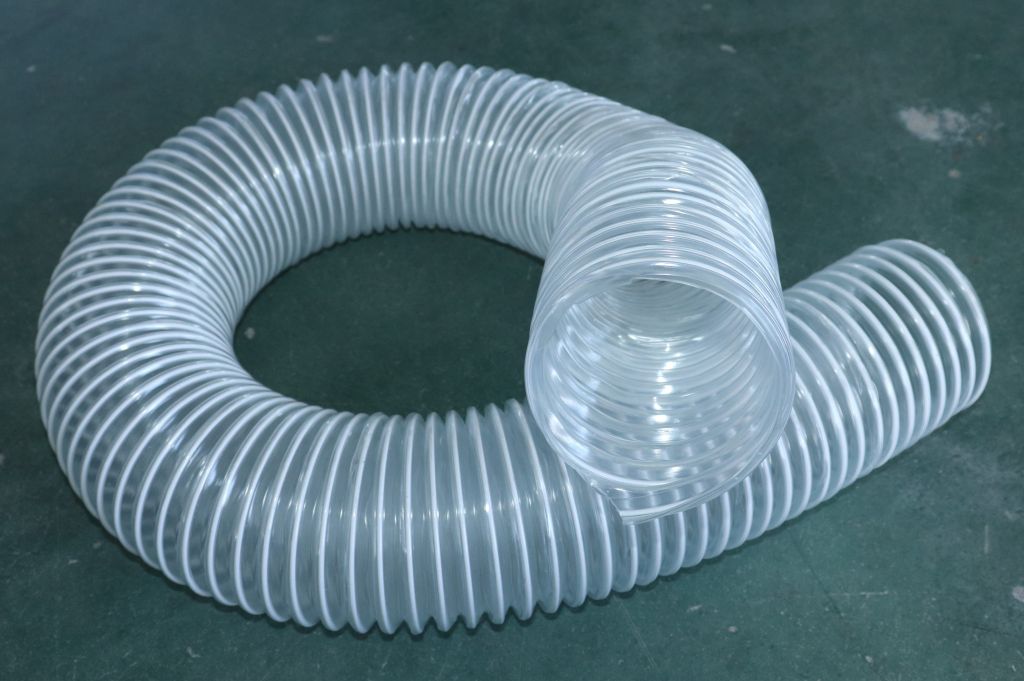 PVC transparent steel wire ventilation pipe with inner diameter of 100