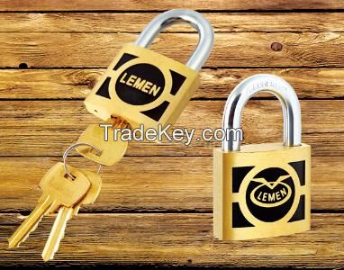 High Quality cheap Yantai Tri-Circle stainless Round-Type Steel hardened Padlock long shackle Promotional Gift 50mm 60mm