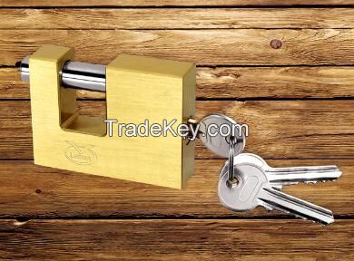 High quality rectangle type brass padlock