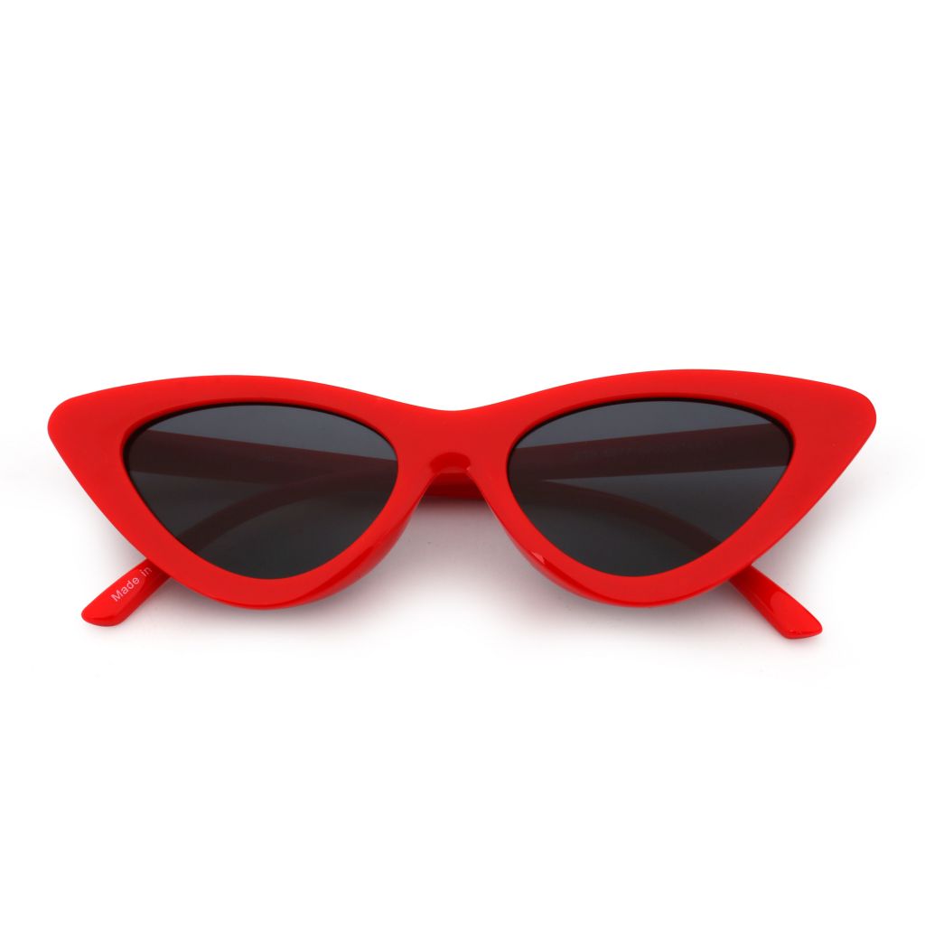 2019 Hot Sale Brand Designer Cat Eye Sunglasses Retro Small Red Sun Gl